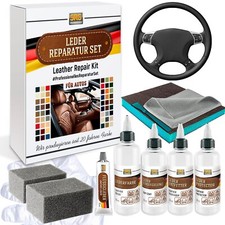 Lederreparatur Set für Lenkrad. Alle Autoleder schwarz-Lederfarbe. Kit repair.