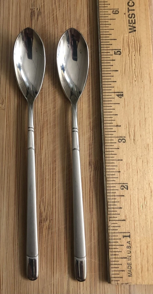 Silver Tone Tea Latte Spoon 18/10 Stainless Steel Stamped T K 18-10 - Image 4 of 4