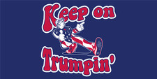 Keep on Trumpin 2024 Blue Car Window Bumper Decal MADE IN US STICKER