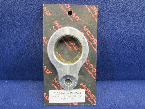 NOS ModQuad Racing Silver Billet Flag Mount Yamaha Rhino 1 3/4