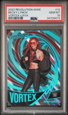#’d /10 PSA 10 2022 WWE Revolution Becky Lynch Vortex Lava SSP Pop 1