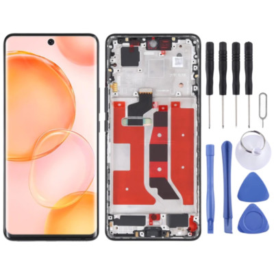 Original LCD Display Screen Touch Digitizer Frame For Honor 50 NTH-AN00, NTH-NX9