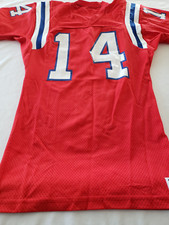 VTG SAND-KNIT MacGREGOR NFL STEVE GROGAN JERSEY N. E. PATRIOTS SZ S RED USA EUC
