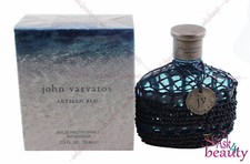John Varvatos Artisan Blu 2.5oz/75ml Eau de Toilette Spray For Men New In Box