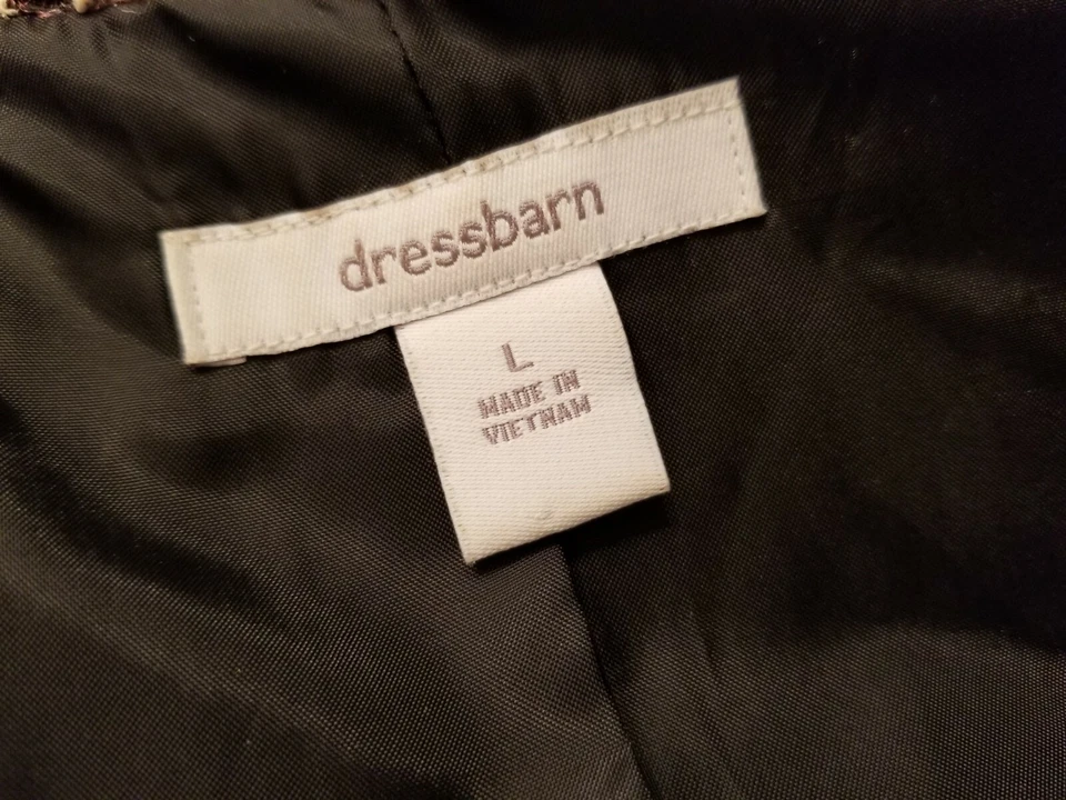 Abrigo Chaqueta Blazer Mujer Dressbarn Talla L Grande Púrpura Blanco Negro Motas Foto 2 de 4