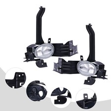 Pair For 2008 2009 2010 Honda Accord Ex Ex-l Clear Lens Fog Lights Driving Lamps