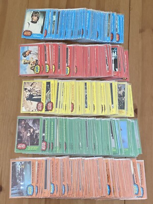 1977 Topps Star Wars Series 1-5 Complete Set 1-330 Blue Red Yellow
