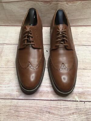 Cole Haan Shoes Mens 11 Brown Leather Grand OS Brogue Oxford Lace Up Dress s-l400.jpg main image 2