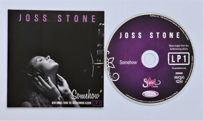JOSS STONE Somehow (3:02) 1 track PR0M0 CD Single Card sleeve * 233422