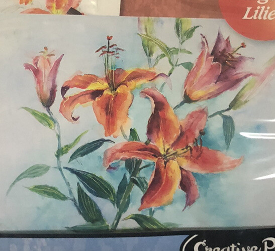 New! Creative Painter stargazer lilies step by step acrylic paint kit