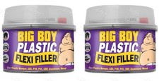 2 x SilverHook Big Boy Plastic Flexi Filler Car Bumper Repair Body Filler 250ml