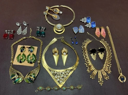 Assorted Vintage Costume Jewelry Lot  - Most are DAG (Necklaces & Earrings)