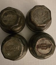 Vintage 1920s Chevrolet Threaded Hubcaps Hex Brass Grease Caps Set Of 4 Oem Vintage 1920s Chevrolet Threaded Hubcaps Hex Brass Grease Caps Set Of 4 Oem