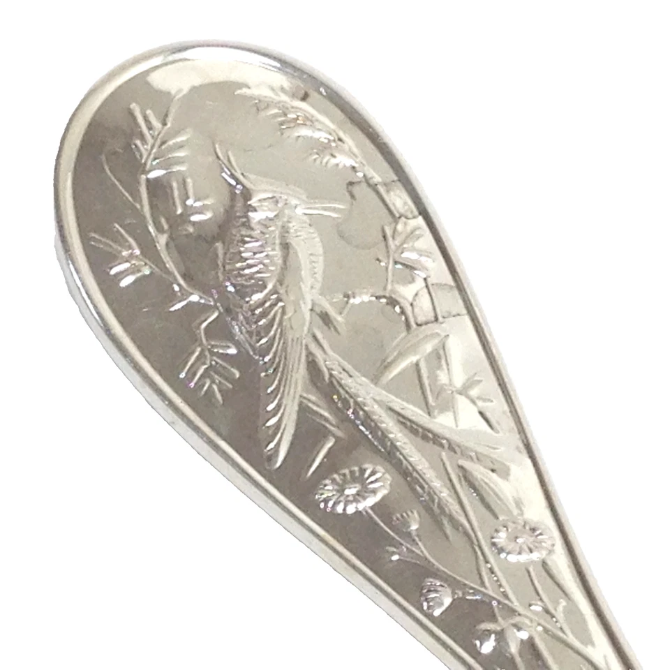 Cuchara de mesa grande Tiffany & Co Audubon 8-5/8" sólida esterlina 104,2 g sin mono Foto 3 de 4