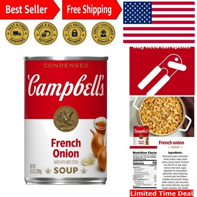 Convenient 10.5 oz Can of Creamy French Onion Soup - No High Fructose Corn Syrup