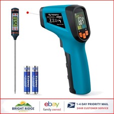 Non-Contact Laser Temperature Gun with Reusable Design and Batteries Included