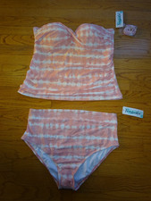 New Freshwater Tankini Swimsuit Top  Bottom Set Size 1X 16W-18W 