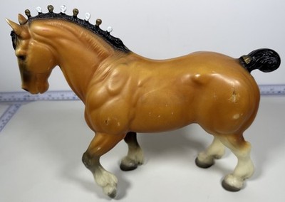 Vintage Breyer Clydesdale Stallion Model Horse Bay 11  Collectible Figurine READ