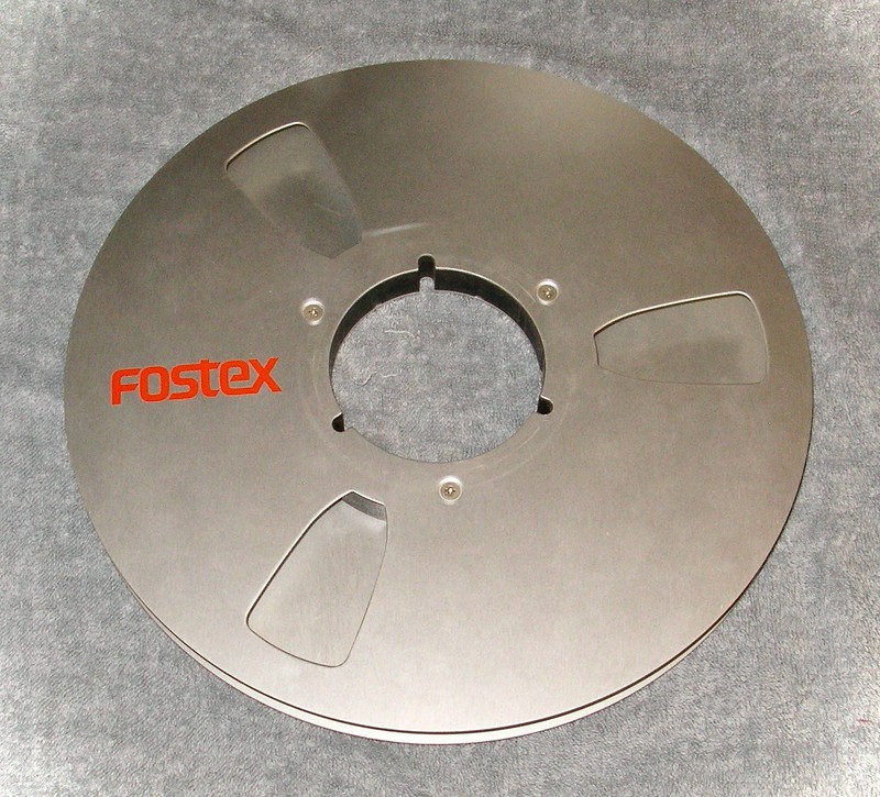 FOSTEX - Empty 1/2 Inch Aluminum Take Up Reel - Vintage - Excellent Condition !