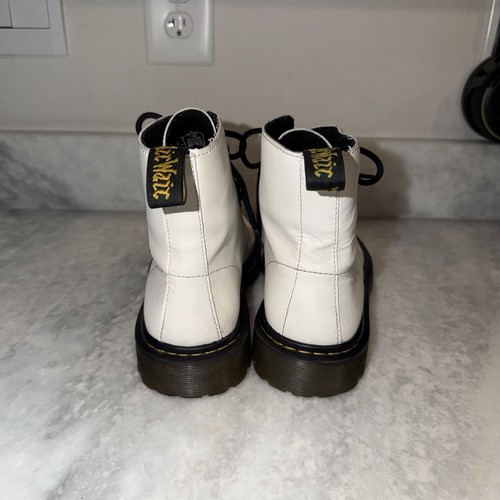 Dr Martens Luana Boots Womens 8 White Leather Lace Up Combat Ankle - Bild 4 von 6