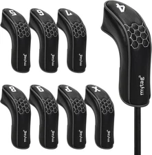 8-Pack Golf Hybrid Iron Covers, Knit Hybrid Iron Head Covers for Cobra T Rail