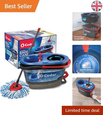 EasyWring RinseClean Mikrofaser Schleudermop & Eimer - Freisprech-Reinigungssystem