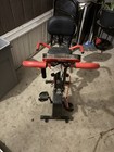 pooboo Folding Magnetic Exercise Bike w/ Backrest LCD Adjustable Resistance — photo 2