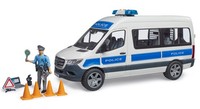 Bruder, MERCEDES-BENZ Sprinter Polizeifahrzeug Mit Polizist Und ZubehöR, 1/16...