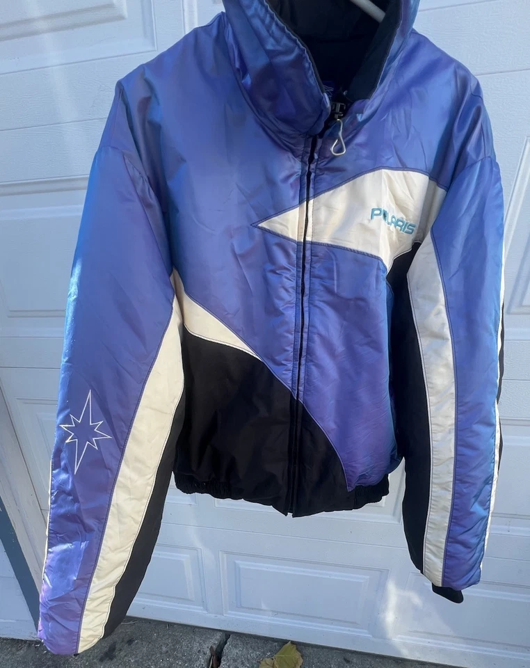 Awesome Vintage Polaris Indy Snowmobile Racing Jacket with Bibs Size Men’s XL - Image 2 of 4