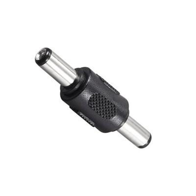 5.5mmx2.1mm Male to Male DC Power Jack Adapter Barrel Connector,2pcs