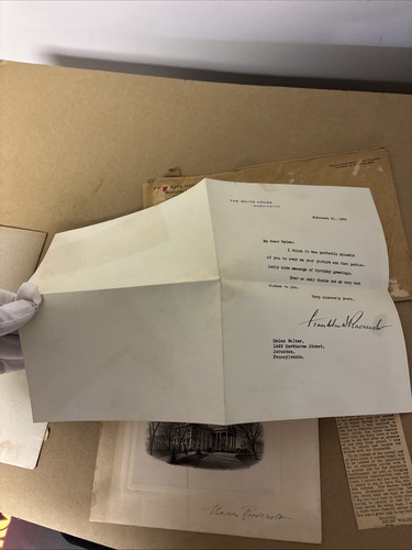 FRANKLIN & ELEANOR ROOSEVELT SIGNED 1935 LETTER Whitehouse Letters Autograph FDR - Picture 20 of 24