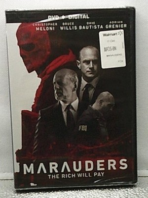MARAUDERS DVD 2016 Bruce Willis Christopher Meloni Dave Bautista Digital Copy