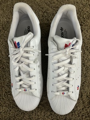 Adidas Originals Superstar Pure Cloud White Mens Inclusivity Sneakers Sz 13 EUC