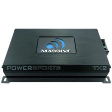 Massive Audio TX2 480 W 2 Channel Bluetooth Amplifier Car Marine Motorcycle UTV