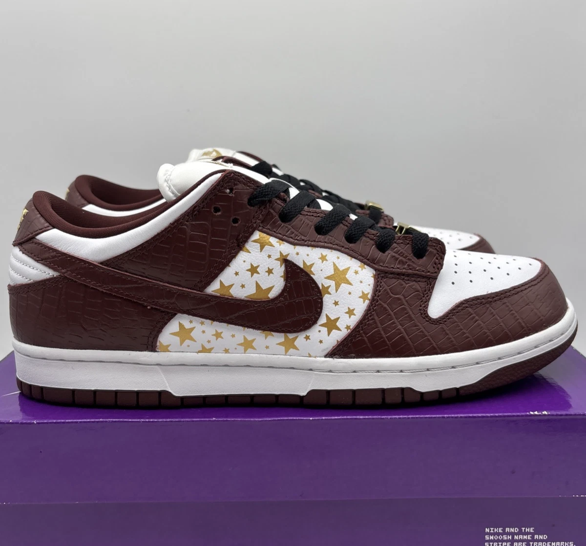 Nike SB Dunk Low Supreme Stars Black 2021 for Sale | Authenticity