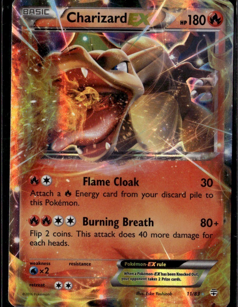 charizard ultra rare pokemon cards EX - 12/108 Colorless Retreat Cost Pokemon Shiny Hidden Fates Ultra