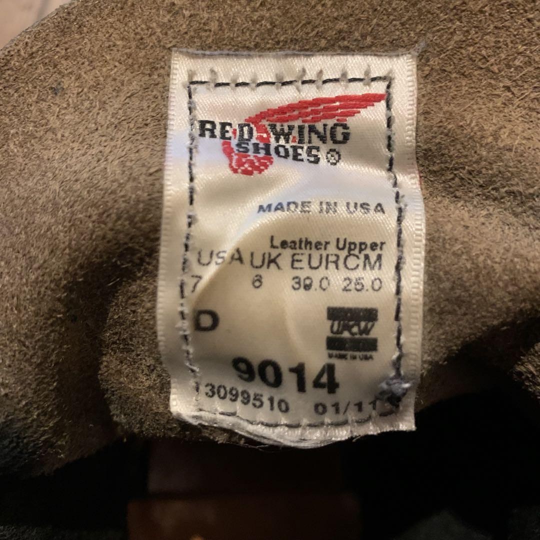 RED WING SHOES 9014 Red Wing 25cm US7 UK6 #0430 | eBay