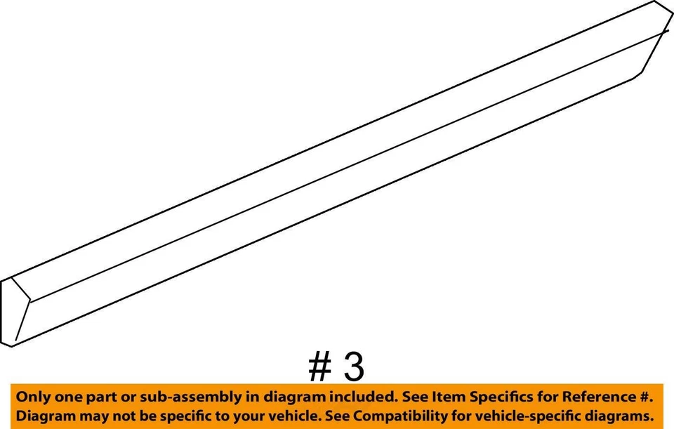 SE ADAPTA A CHEVROLET MALIBU 2004-2007 MOLDURA ASM RR S/D CTR BLA 22664151 - NUEVO OEM Foto 3 de 3