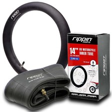 90/100-14 3.0-14 Heavy Duty 14" Dirt Bike Inner Tube - 3mm Thick, TR4 Valve...