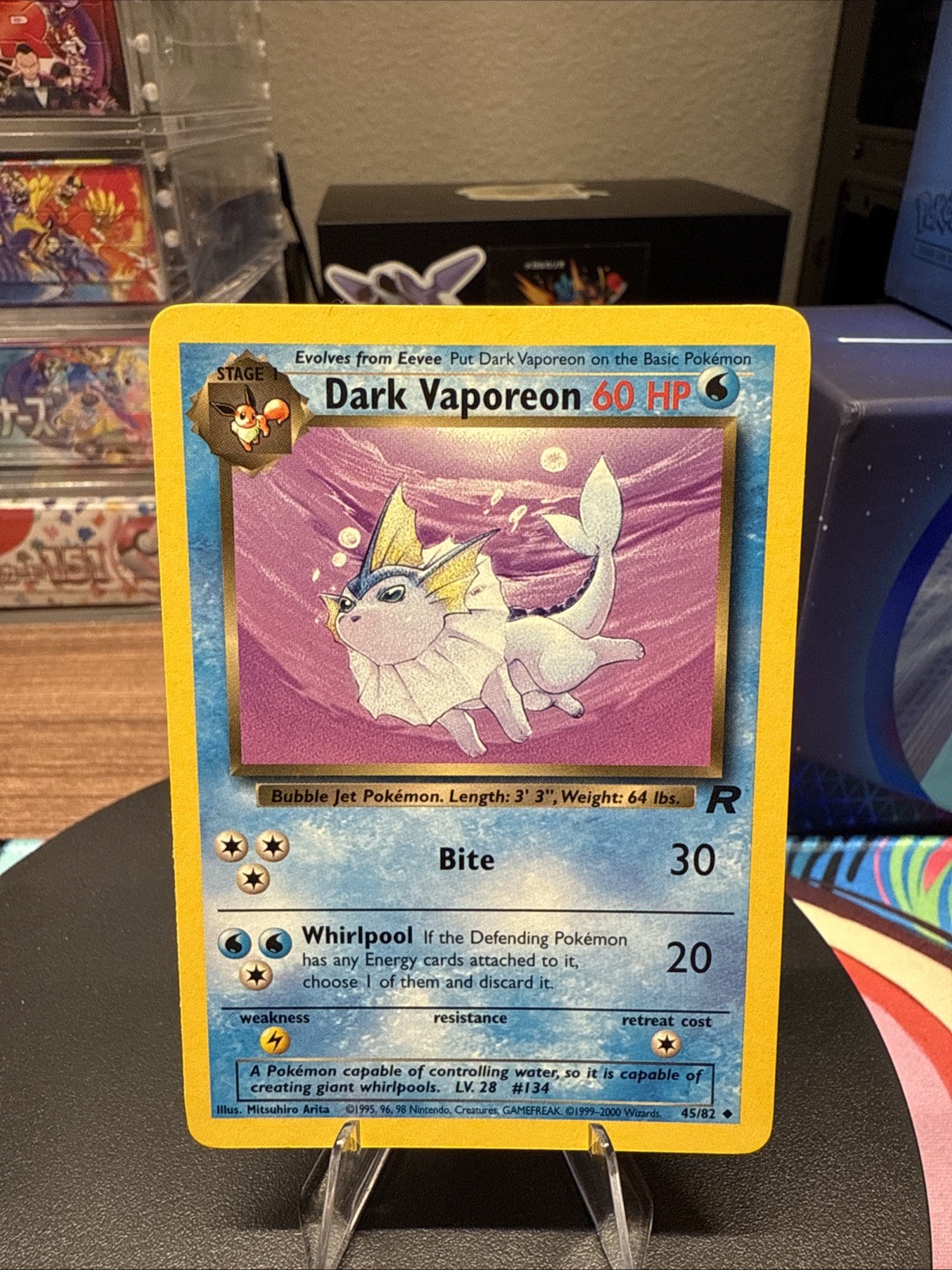 Dark Vaporeon 45/82 Team Rocket Regular - NM