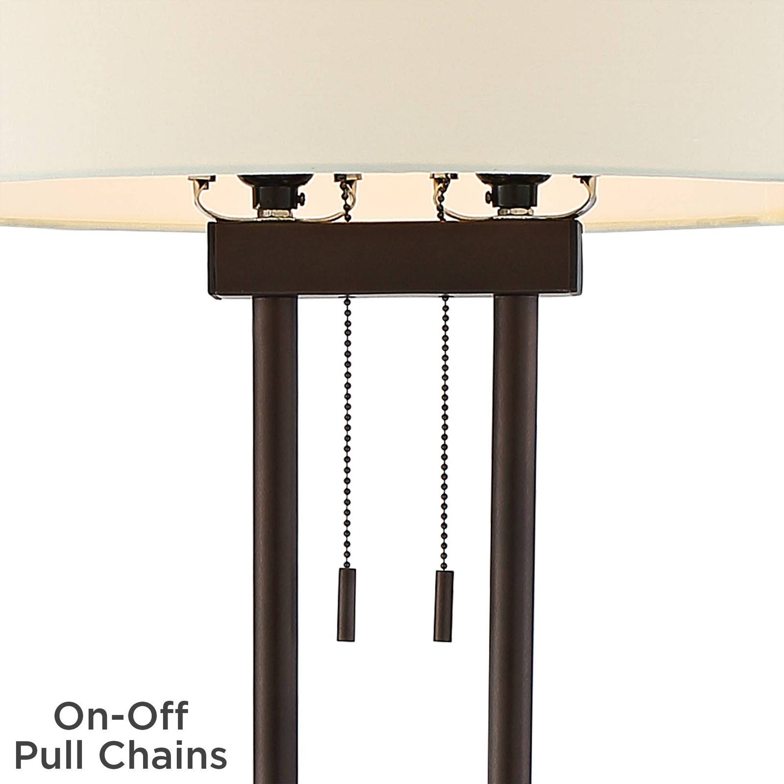 Roscoe Modern Floor Lamp 62" Tall Roman Bronze for Living Family Room Bedroom thumbnail 8