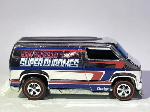 🤩  Cool CUSTOM HOT WHEELS SUPER CHROMES VAN 🚐 Brand NEW Redlines Toy Diecast