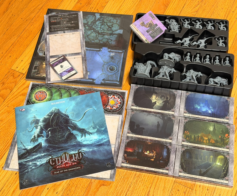 All EPISDOES + MONSTERS + TILES for Cthulhu: Death May Die - Fear of the Unknown
