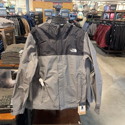 The North Face Vesper Peak Men Lightweight Waterproof Rain Jacket Smoked Pearl
