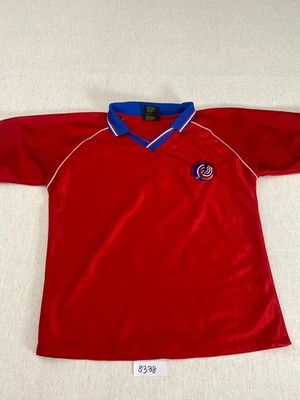 Casa Nova Soccer Jersey Mens Large Red Blue Polo Collar Number 7 Sports Athletic