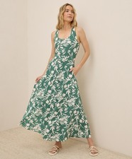 Pact Dresses Skirts Women'S Fit Flare Open Back Maxi Dress 3x-Large Tropica...