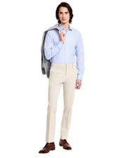 Tommy Hilfiger Mens Modern fit Dress Pants 36 / 30 Beige Solid