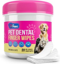 Pet Dental Finger Wipes Dog Dental Wipes for Optimal Oral Hygiene