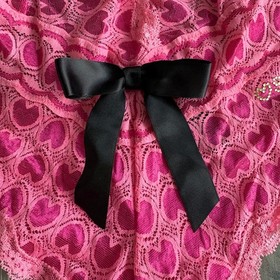 Victoria's Secret Sexy Little Things Womens Pink Lace Halter Neck Bodysuit Sz M