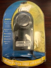 JWIN JX-M10 AM/FM Radio Receiver with Dynamo  Flashlight